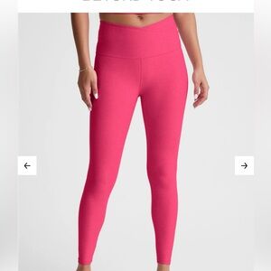 NWT Beyond Yoga Spacedye@at your leisure High waisted Legging Cranberry Heather
